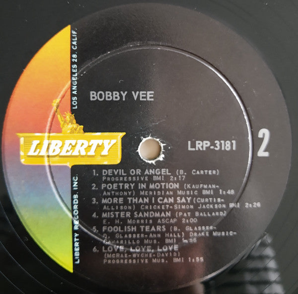 Bobby Vee : Bobby Vee (LP, Album, Mono, Ind)