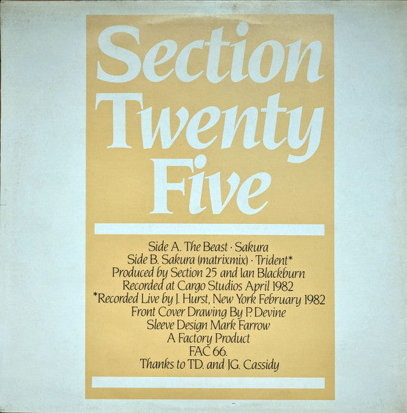 Section 25 : The Beast (12")