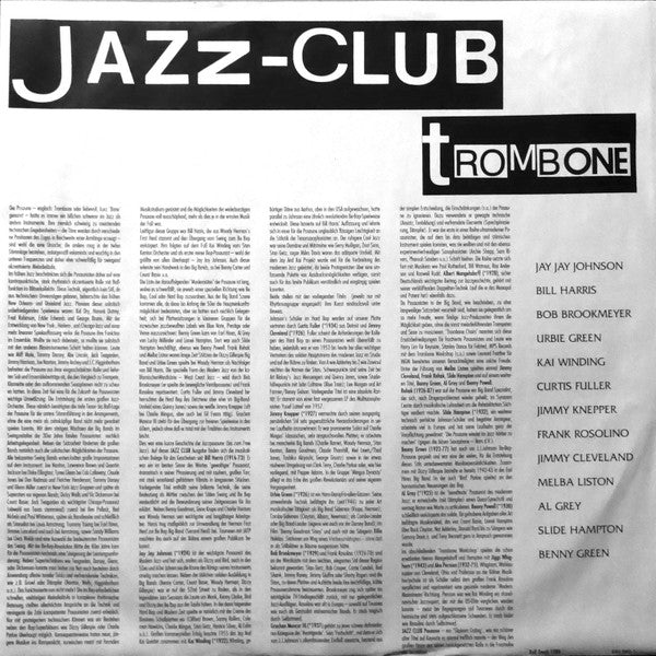 Various : Jazz-Club • Trombone (LP, Comp)