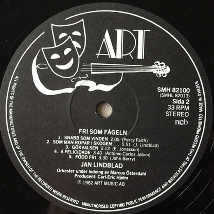 Jan Lindblad : Fri Som Fågeln (LP, Album)
