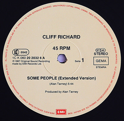 Cliff Richard : Some People (12", Maxi)