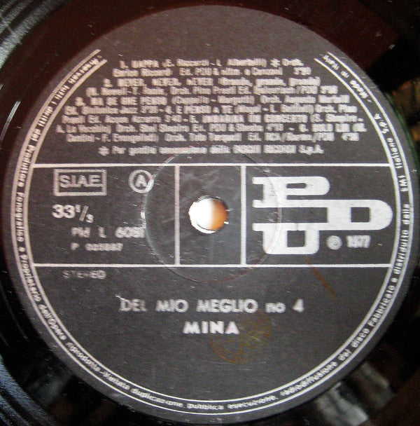 Mina (3) : Del Mio Meglio Numero Quattro (LP, Comp)