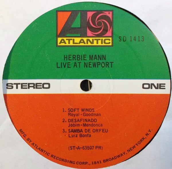 Herbie Mann : Live At Newport (LP, Album, RE, PR)