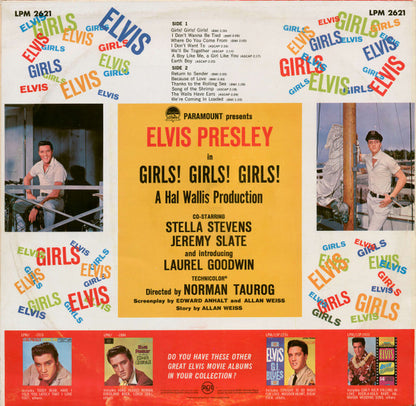 Elvis Presley : Girls! Girls! Girls! (LP, Album, Mono)