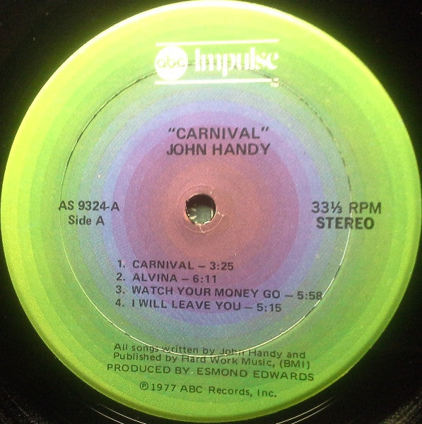 John Handy : Carnival (LP, Album)