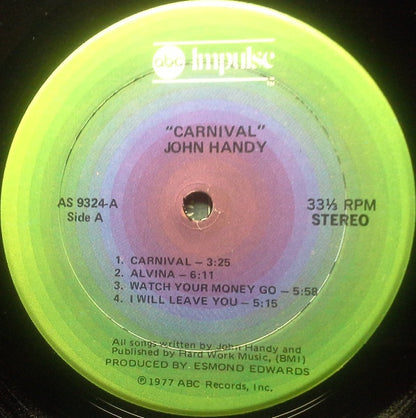 John Handy : Carnival (LP, Album)