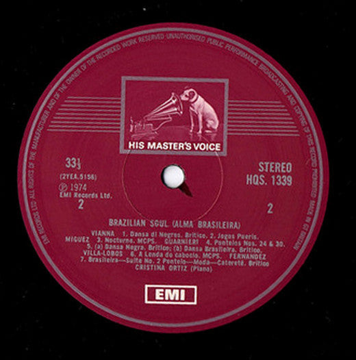 Cristina Ortiz : Brazilian Soul (Alma Brasileira) (LP)