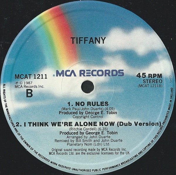 Tiffany : I Think We're Alone Now (12", Single)