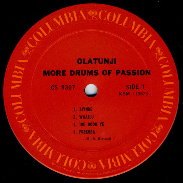 Babatunde Olatunji : More Drums Of Passion (LP, Album, RE)