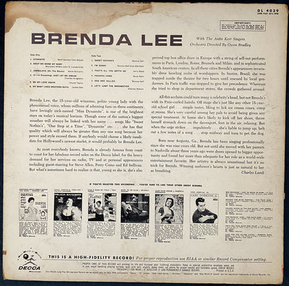 Brenda Lee : Brenda Lee (LP, Album, Mono, Pin)