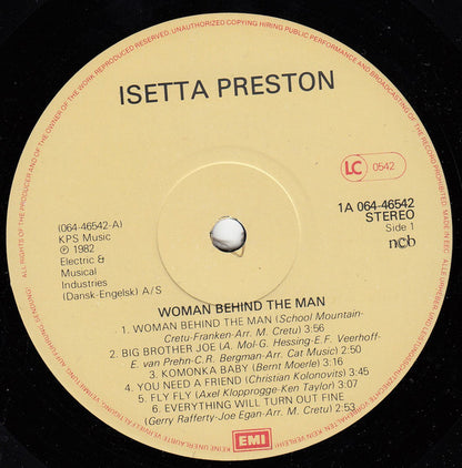 Isetta Preston : Woman Behind The Man (LP, Album)