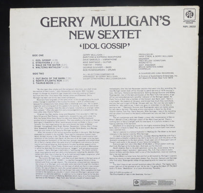 Gerry Mulligan's New Sextet : Idol Gossip (LP, Album)