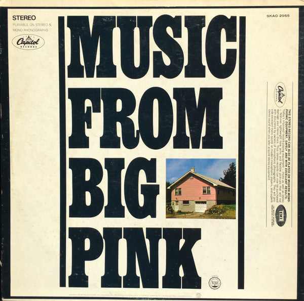 The Band : Music From Big Pink (LP, Album, Gat)
