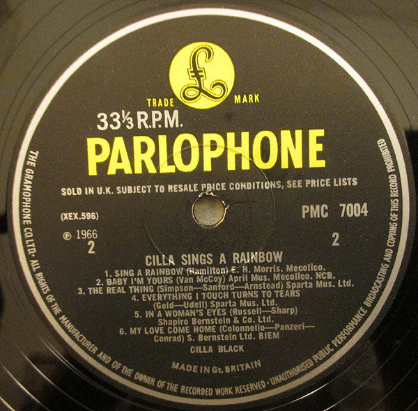 Cilla Black : Cilla Sings A Rainbow (LP, Album, Mono)