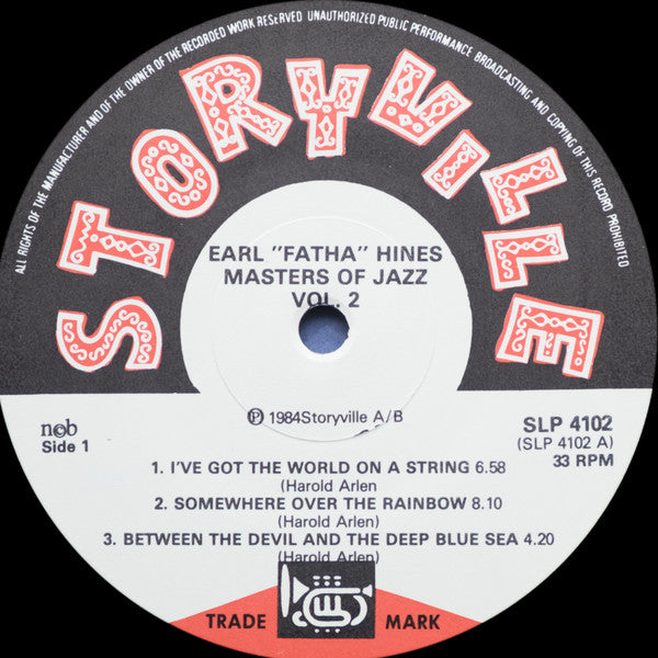 Earl Hines : Master Of Jazz (LP)