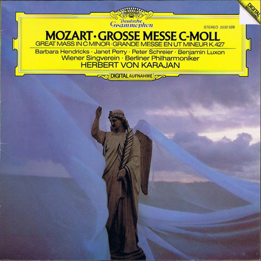 Wolfgang Amadeus Mozart - Barbara Hendricks • Janet Perry • Peter Schreier • Benjamin Luxon, Wiener Singverein • Berliner Philharmoniker, Herbert von Karajan : Grosse Messe C-moll = Great Mass In C Minor, K. 427 (LP)