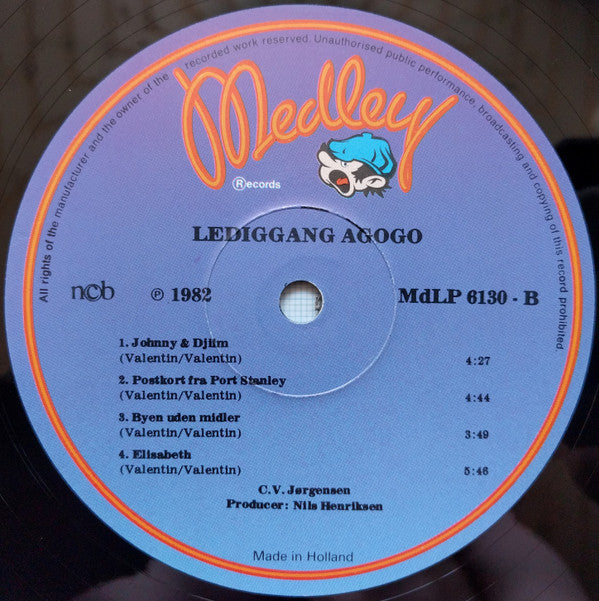 C. V. Jørgensen : Lediggang Agogo (LP, Album, RE)