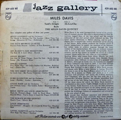 The Miles Davis Quintet : Jazz Gallery (7", EP)