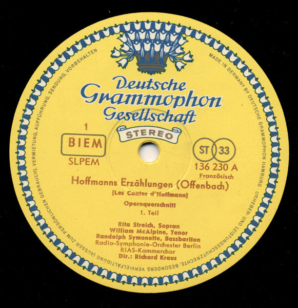 Jacques Offenbach : Les Contes D'Hoffman (LP)