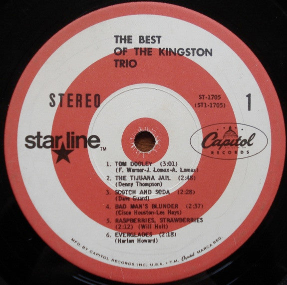Kingston Trio : The Best Of The Kingston Trio (LP, Comp, Red)