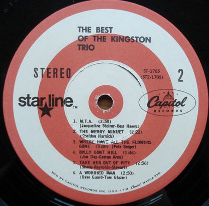 Kingston Trio : The Best Of The Kingston Trio (LP, Comp, Red)