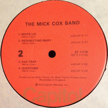 The Mick Cox Band : The Mick Cox Band (LP)