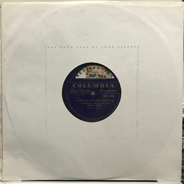 Dinu Lipatti : Piano Recital: Bach, Scarlatti, Chopin, Ravel (LP, Mono)