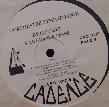 L'Orchestre Sympathique : En Concert À La Grande Passe (LP, Album)