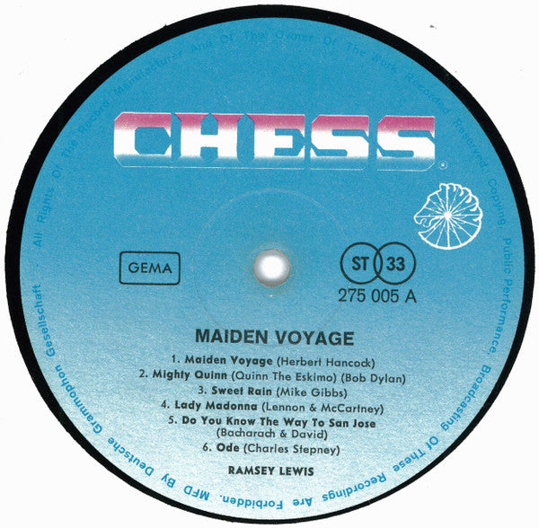 Ramsey Lewis : Maiden Voyage (LP, Album)