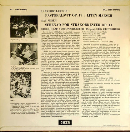 Lars-Erik Larsson, Dag Wirén - Stockholms Symfoniorkester, Stig Westerberg : Pastoralsvit Op. 19 * Liten Marsch * Serenad För Stråkorkester, Op.11 (LP)