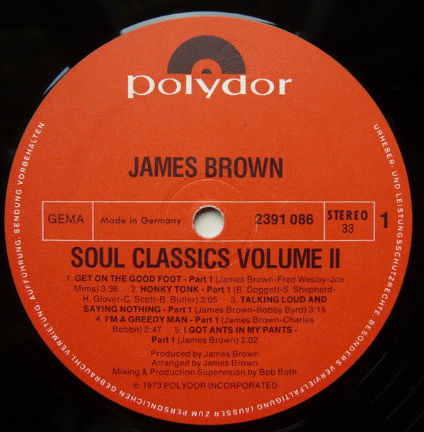 James Brown : Soul Classics Vol. II  (LP, Comp)