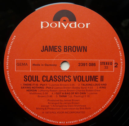 James Brown : Soul Classics Vol. II  (LP, Comp)