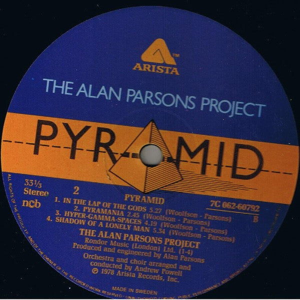 The Alan Parsons Project : Pyramid (LP, Album)