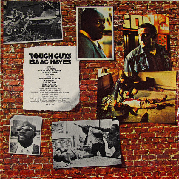 Isaac Hayes : Tough Guys (Music From The Soundtrack Of The Paramount Release 'Three Tough Guys') (LP, Album, Mon)