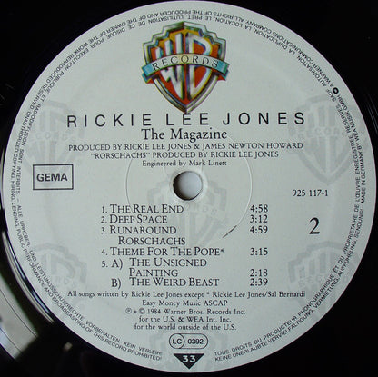 Rickie Lee Jones : The Magazine (LP, Album)