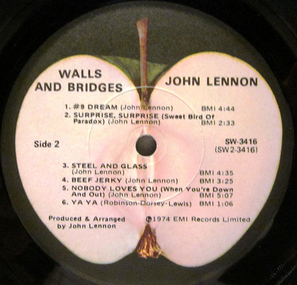 John Lennon : Walls And Bridges (LP, Album, Los)