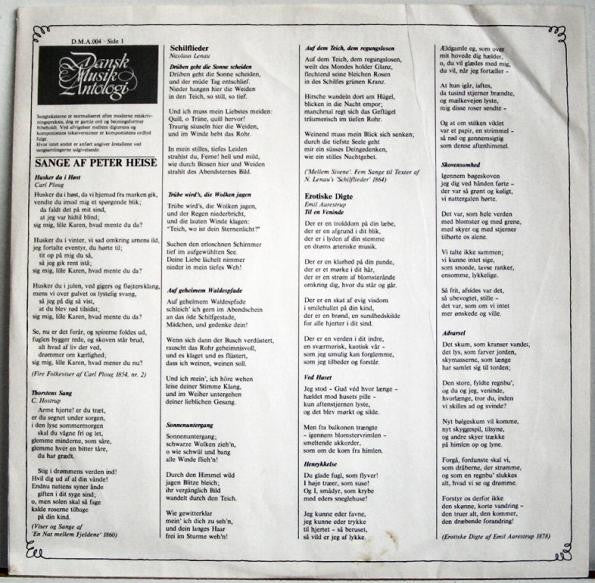 Kurt Westi, Kjell Olsson, Ulrik Cold, Anker Fjeld Simonsen : Sange Af Peter Heise (LP, Album)