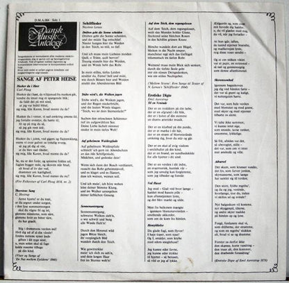 Kurt Westi, Kjell Olsson, Ulrik Cold, Anker Fjeld Simonsen : Sange Af Peter Heise (LP, Album)