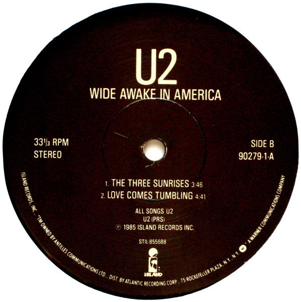 U2 : Wide Awake In America (12", EP)