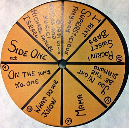 Michael Samuel Israel : Big Brown Bear. Way Out Hotel. Live From The Livingroom (LP)