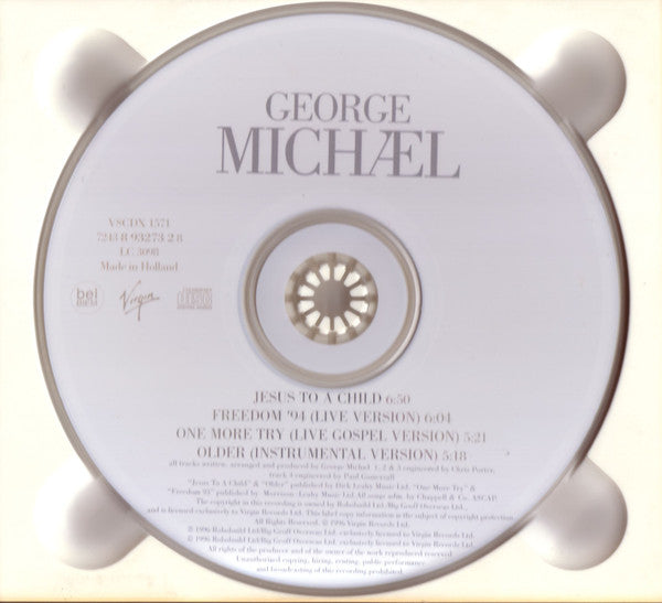 George Michael : Jesus To A Child (CD, Single, Dig)