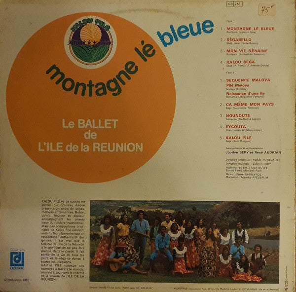 Le Ballet De L'île De La Réunion : Montagne Lé Bleue (LP, Album)
