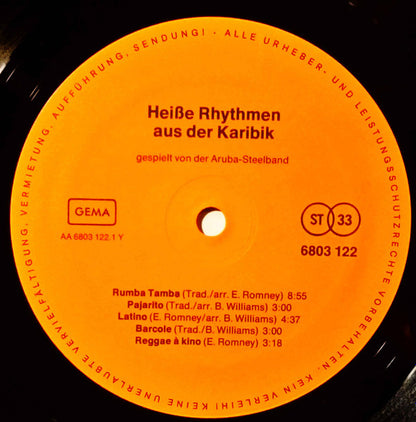 Aruba-Steelband : Uncle Ben's Heiße Rhythmen Aus Der Karibik (LP)