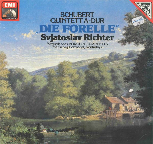 Franz Schubert - Sviatoslav Richter, Borodin String Quartet Mit Georg Hörtnagel : Quintett A-dur "Die Forelle" (LP, Album)
