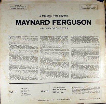 Maynard Ferguson : A Message From Newport (LP, Album, Mono, RP)