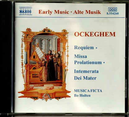 Johannes Ockeghem - Musica Ficta, Bo Holten : Requiem / Missa Prolationum / Intemerata Dei Mater (CD)