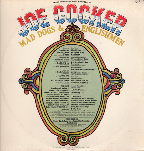 Joe Cocker : Mad Dogs & Englishmen (2xLP, Album, Ter)