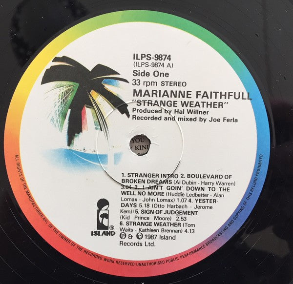 Marianne Faithfull : Strange Weather (LP, Album)