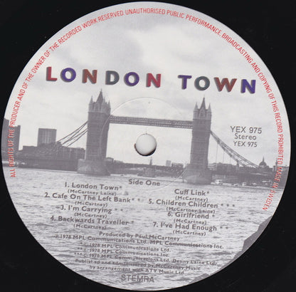 Wings (2) : London Town (LP, Album)