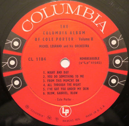 Michel Legrand Et Son Orchestre : The Columbia Album Of Cole Porter Volume 2 (LP, Album, Mono)